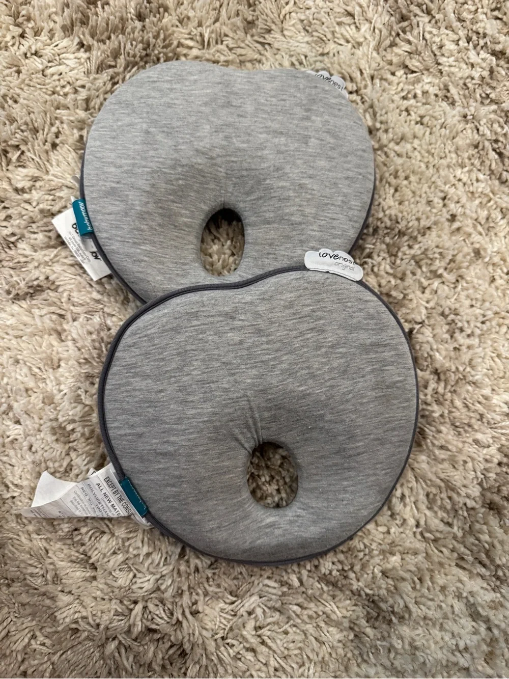 Gray Ergonomic Head Support Pillow - Home Accents Accent Pillow